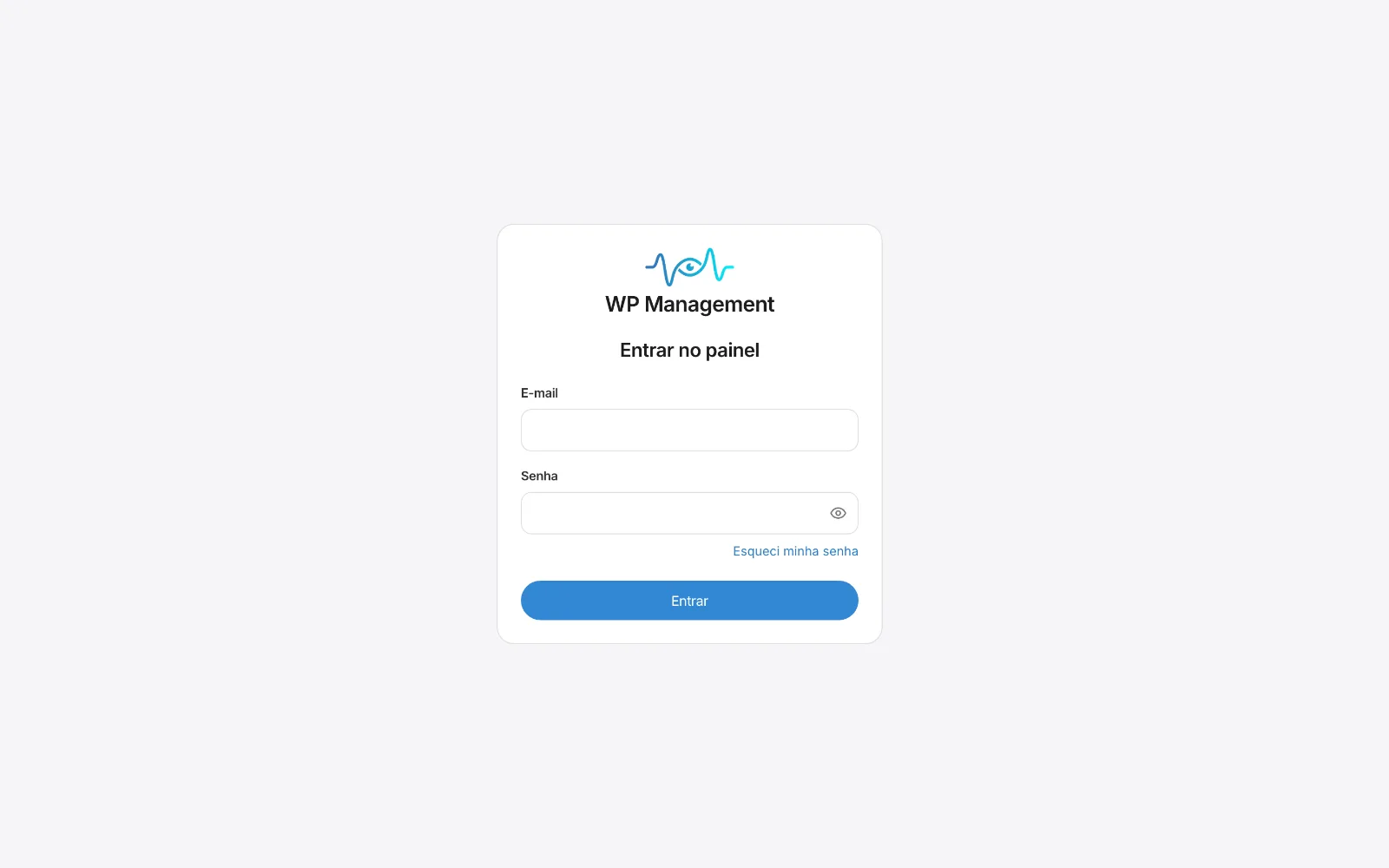 Tela de login do Argus WP Management